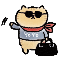 Cat Trip Sticker by yoyoyon