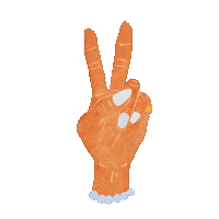 louxillust yeah peace hand やった Sticker