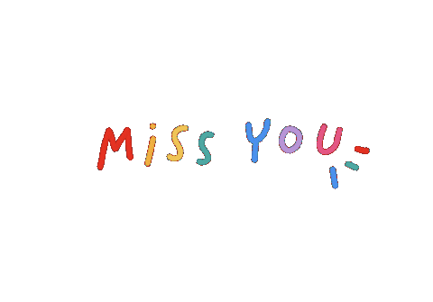 Miss You Friends Sticker