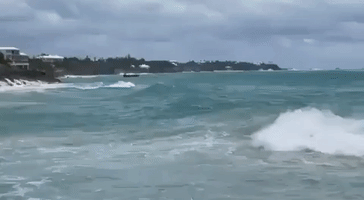 Hurricane Sam Kicks up Waves in Bermuda