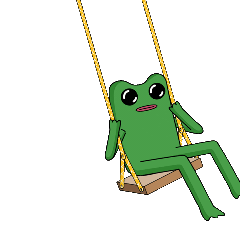 Just Hanging Around Good Times Sticker by fwogs
