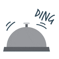 Ding Dong Bell Sticker by Aeroplan