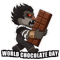Hungry Chocolate Cake Sticker
