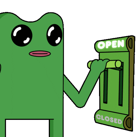 Good Night Frog Sticker by fwogs