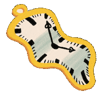 Adeledraws travel clock asap slow travel Sticker
