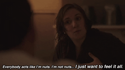 feel it all lena dunham GIF by Girls on HBO
