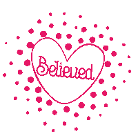 Heart Love Sticker by Believed Fashion Brand