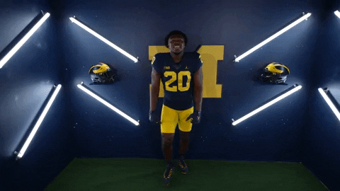 Go Blue College Football GIF by Michigan Athletics