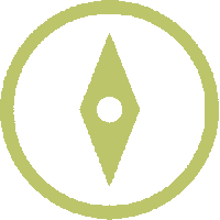 Compass Spinning Sticker by Sustainable Choice