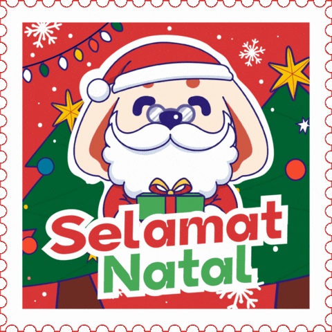 Dog Christmas GIF by KOL.ID