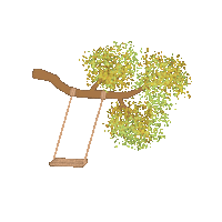 Swing 꽃 Sticker