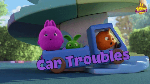 This Will Work Car Trouble GIF by Sunny Bunnies