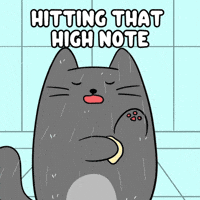 High Note Performance GIF by MESA My Emotional Support Animal