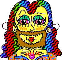 Drag Queen Rainbow Sticker by Sarah Zucker
