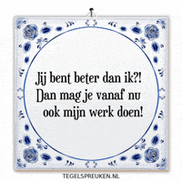 Humor Teamwork GIF by Tegelspreuken.nl