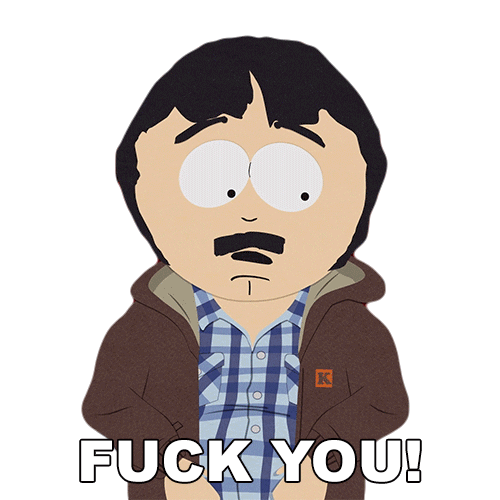 Randy Marsh Fuck You Sticker by South Park