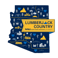 Northern Arizona University College Sticker by NAUADV