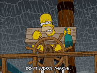 Episode 18 Rain GIF by The Simpsons