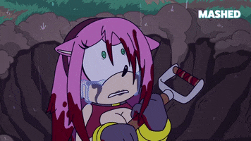Scared Amy Rose GIF by Mashed