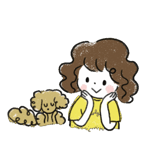 Curly Hair Sticker by Curly Me