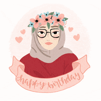 wirdasnmaw love birthday woman peach GIF