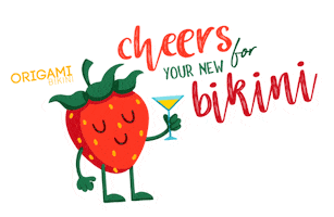 Summer Drink Sticker by Origami Bikini