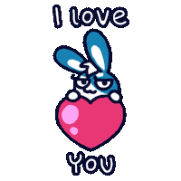I Love You Heart Sticker