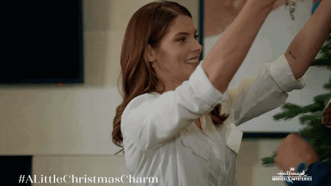 Excited Ashley Greene GIF by Hallmark Movies & Mysteries