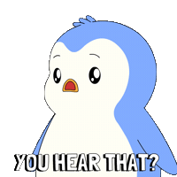 Penguin Hear Sticker by Pudgy Penguins