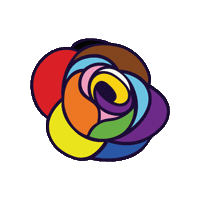 Pride Sticker by minalima