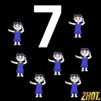 Lucky Number Gif Divertido GIF by Zhotcita