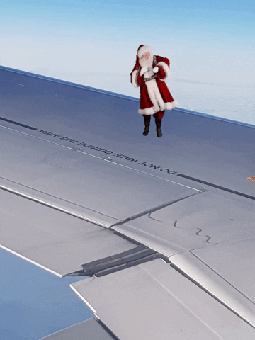 Christmas Plane GIF by TS Promotion