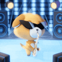 Vibing Playing Music GIF by The Plooshies