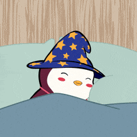 Tired Good Morning GIF by Pudgy Penguins