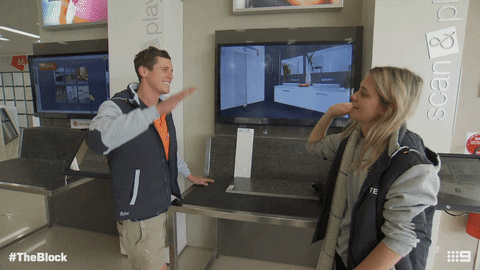 High Five Channel 9 GIF by The Block