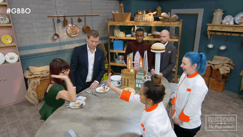 High Five Well Done GIF by The Great British Bake Off