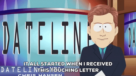 newsroom touching GIF by South Park 