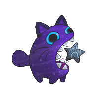 Cat Space Sticker by Khayalan Arts