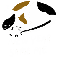 Happy New Year Cat Sticker