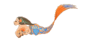 Ukelele Mermaid Swimming Sticker by Mermaid_Lux