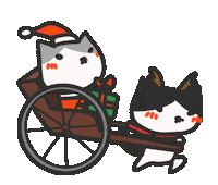 Merry Christmas Cat Sticker by yomoyeah