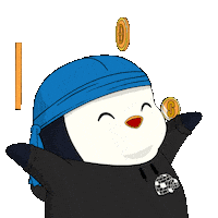 Let It Rain Crypto Sticker by Pudgy Penguins