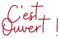 Its Open Ouvert Sticker by Céline Bonifacio