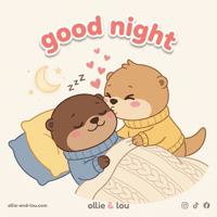 Good Night Love GIF by Ollie & Lou