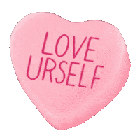 Love Yourself Hearts Sticker
