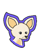 hattiekin snack cute dog chihuahua treats Sticker