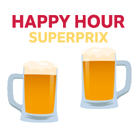 superprix sextou supermercado happyhour brinde Sticker