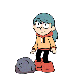 Aniron89 giphyupload blue hair hilda hilda the series Sticker