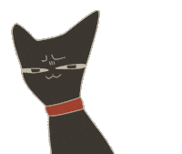 tasoyamaro cat ねこ 猫 blackcat Sticker