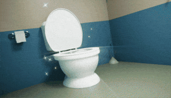 Cool School Bathroom GIF